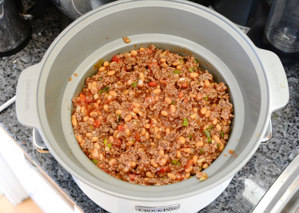 Låt gå på svag värme i 6 timmar.