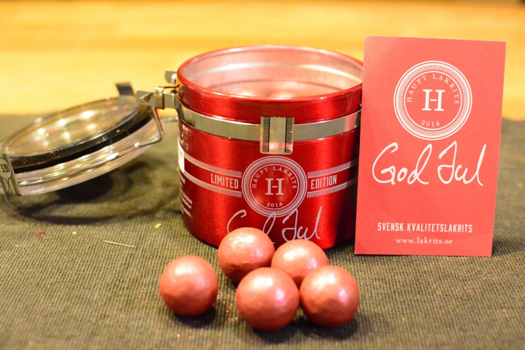 God jul-pralin från Haupt Lakrits