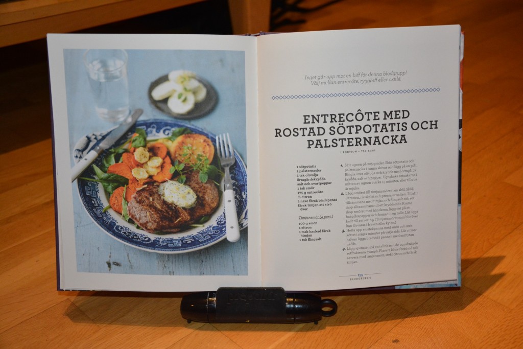 Entrecote med rostad sötpotatis