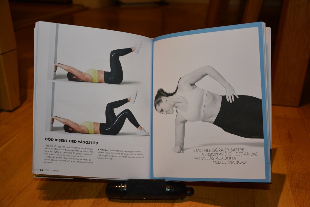 Andra delen av boken med effektiva mage- och rumpövningar