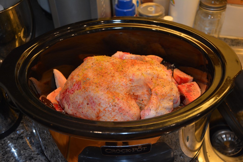 Helstekt kyckling i Crock-Pot