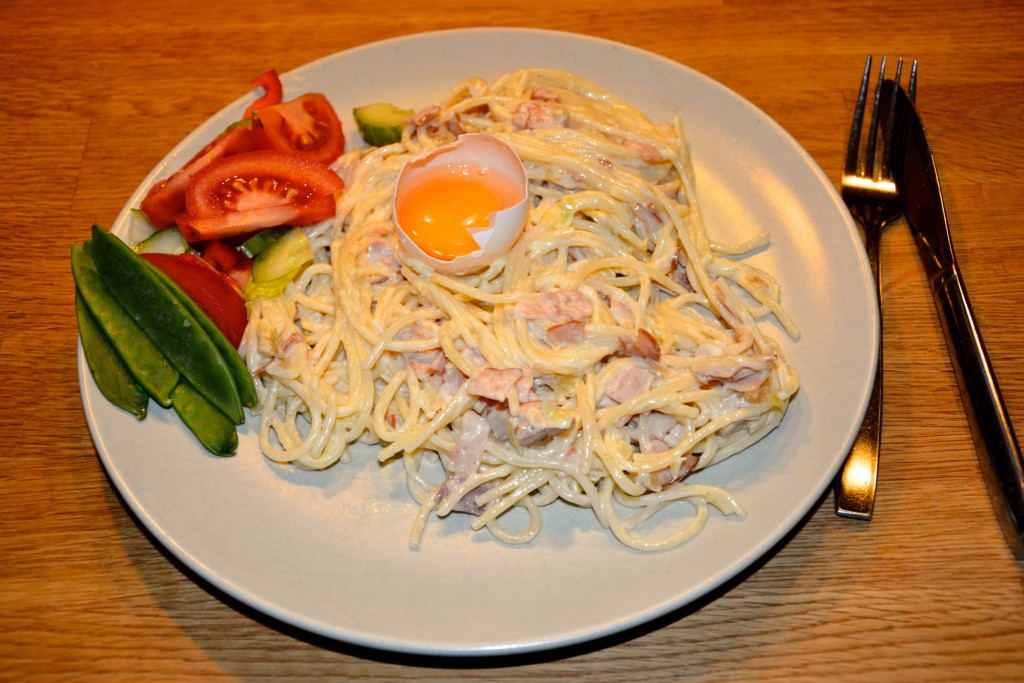 Magrare och mer klimatsmart Spaghetti Carbonara