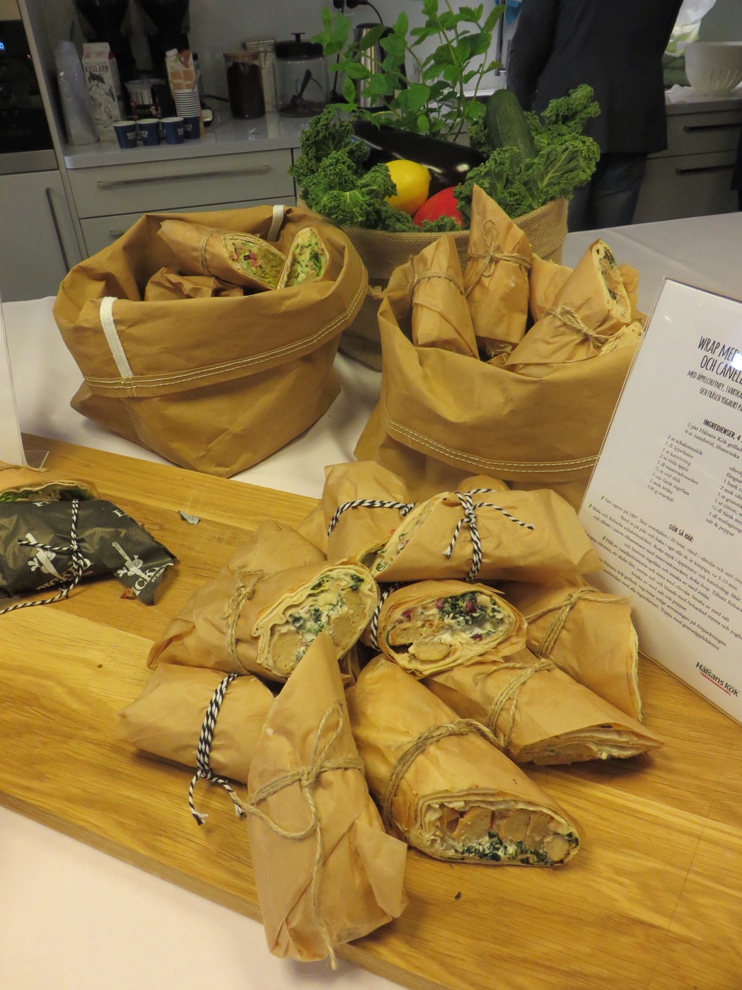 Underbara vegetariska lunchwraps från Hälsans Kök.