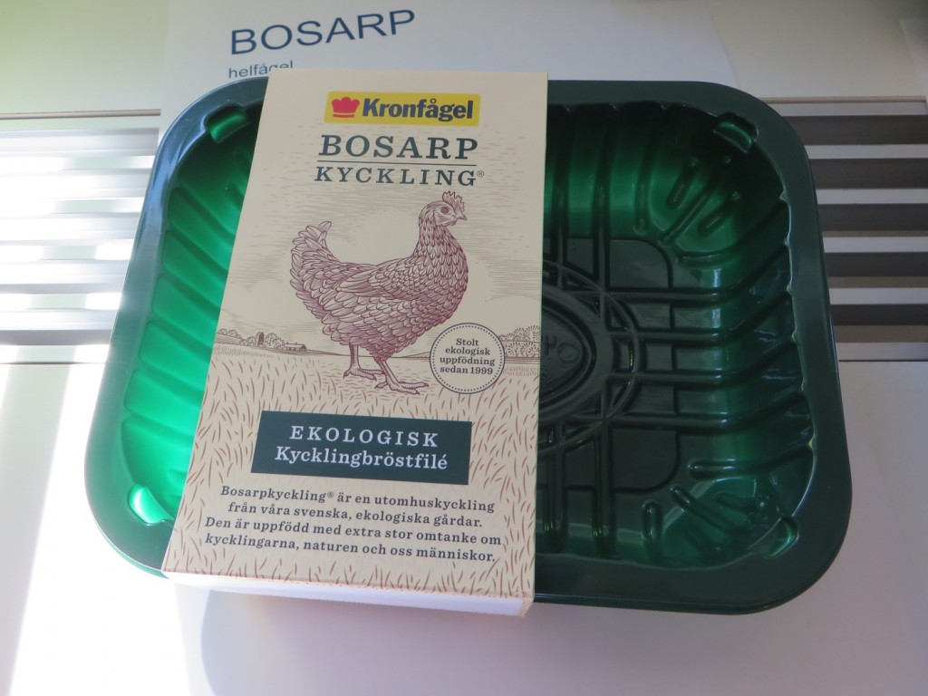 Ekologisk och KRAV-märkt Bosarp-kyckling.
