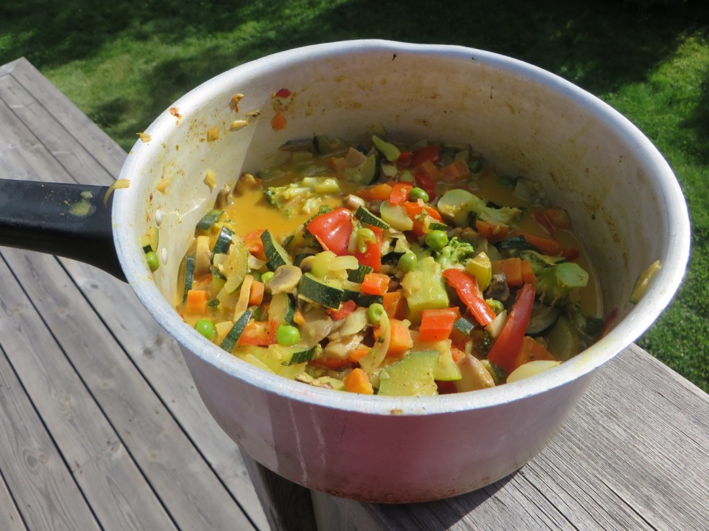Red hot thai curry.