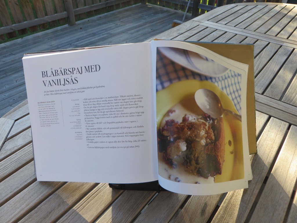 Blåbärspaj med vaniljsås