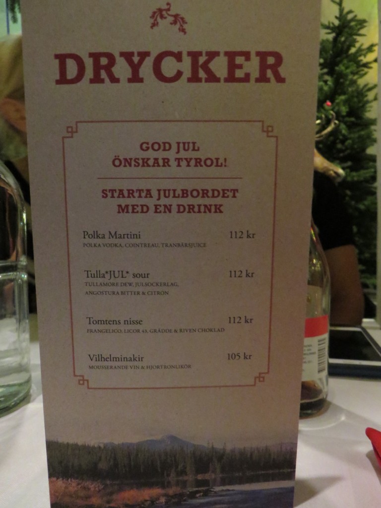 Ett fantastiskt utbud av spännande dryck både med och utan alkohol, Upplev Tyrols Vilda julbord