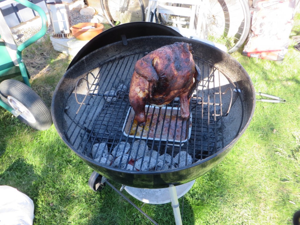 Grilla Beer can chicken