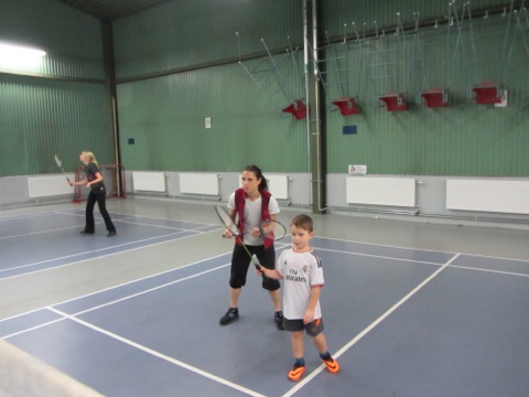 Badminton premiär för barnen