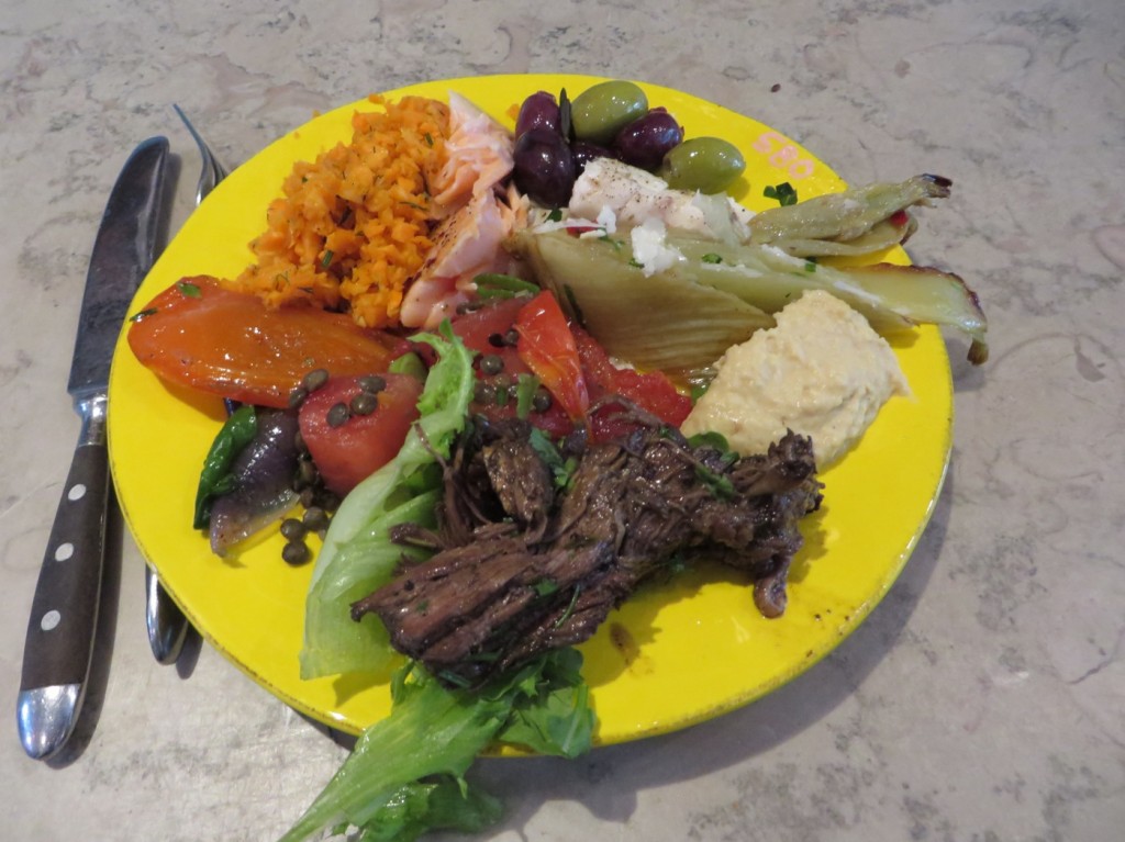 Min första portion mat!