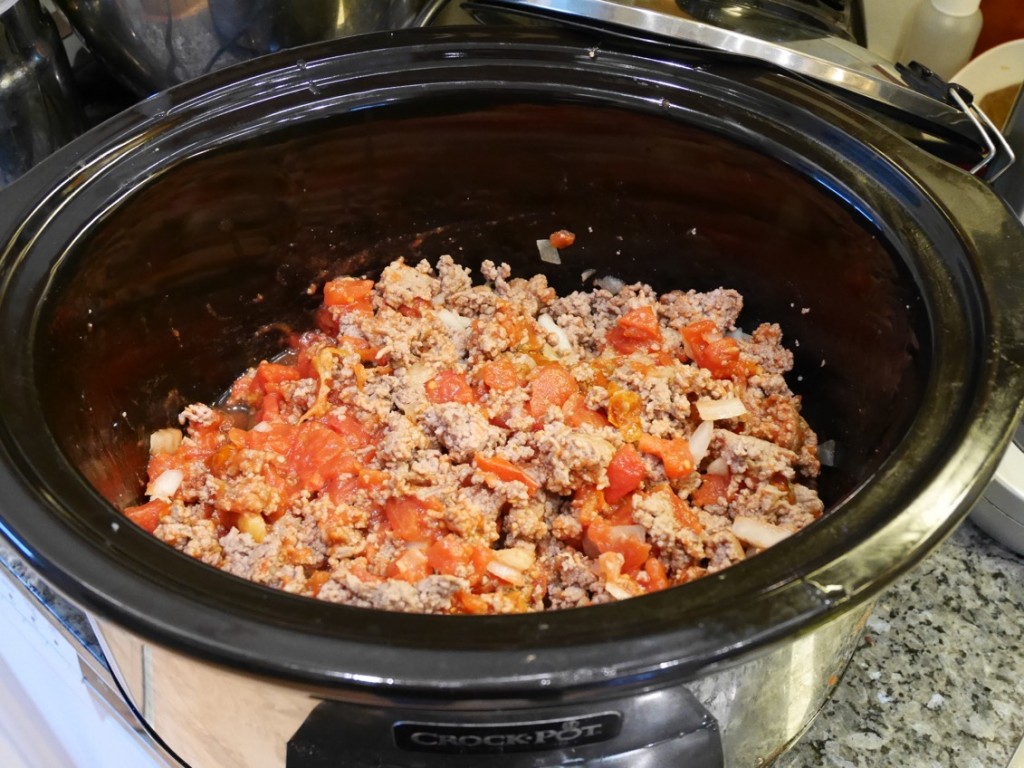 Mustig chili con carne i Crock-Pot