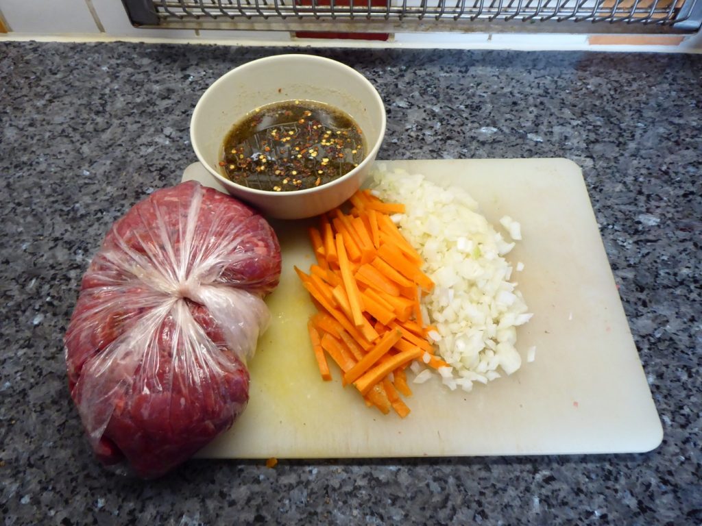 Ingredienser till Koreansk biff i Crock Pot