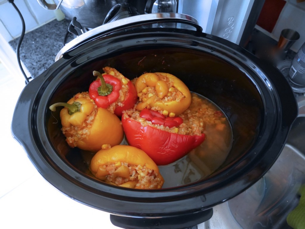 Fylld paprika i Crock-Pot