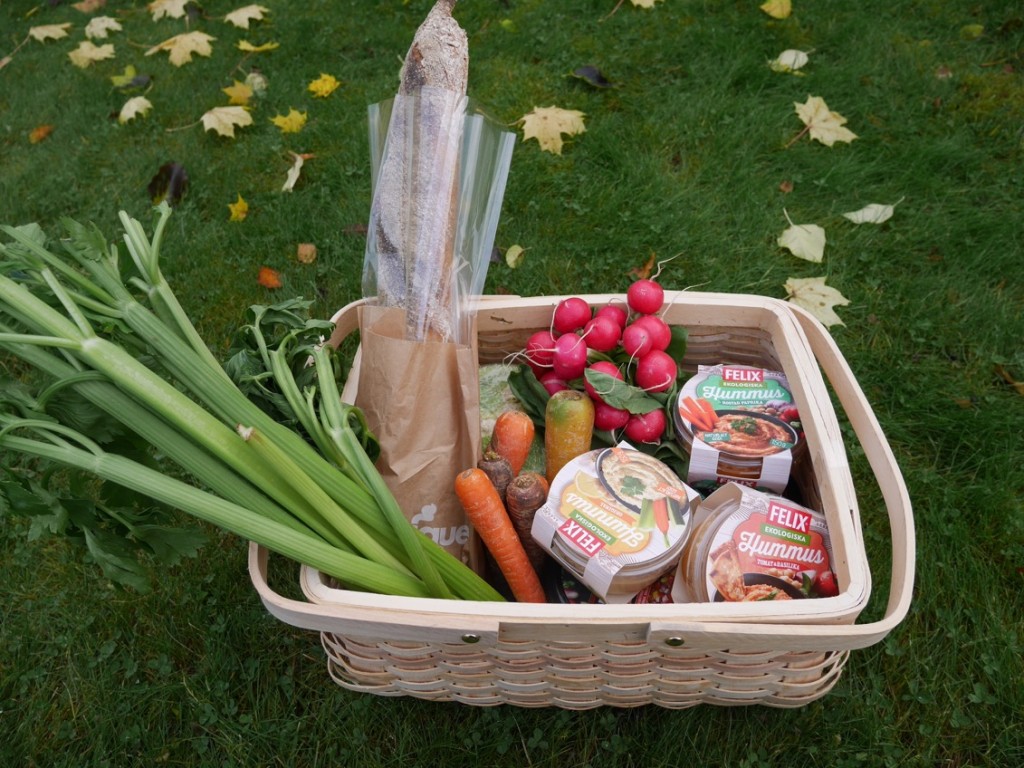 Hälsosamt och vegetariskt snack