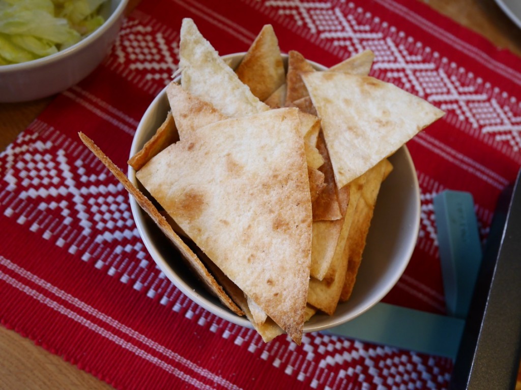 Riktigt goda och krispiga nyttiga nachochips