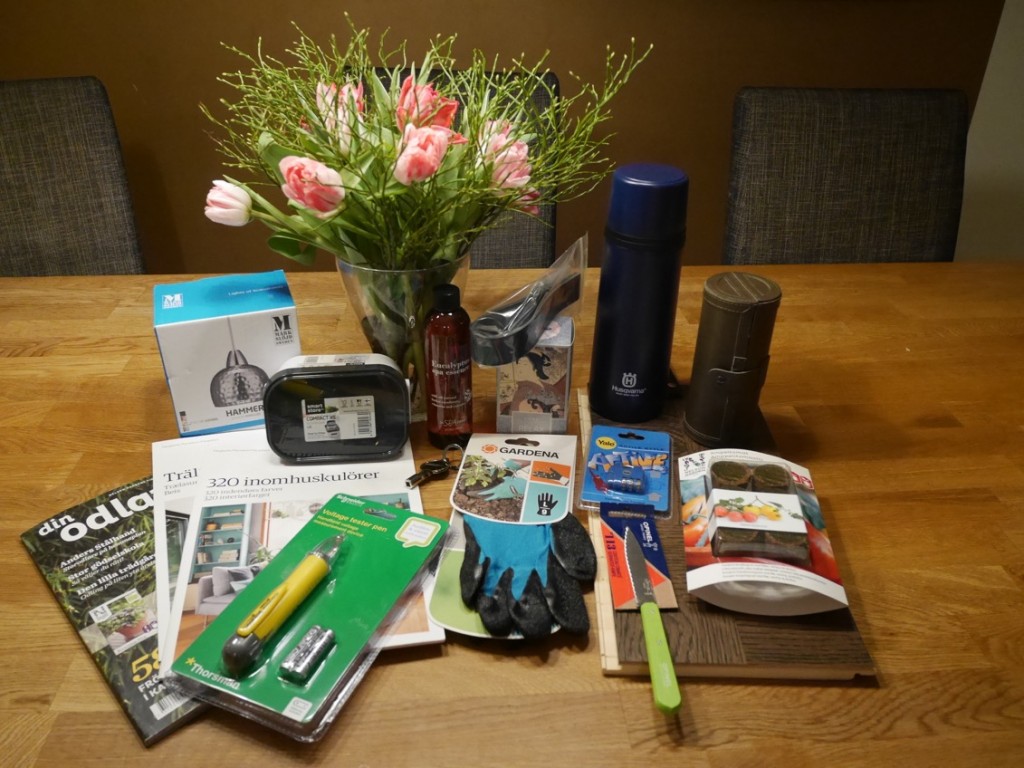 En väldigt generös goodiebag från PER PR och utställare.
