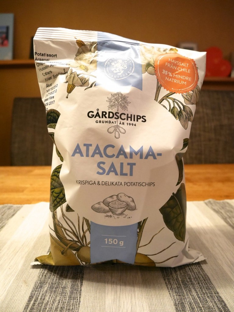 Lättsaltade chips med Atacamasalt