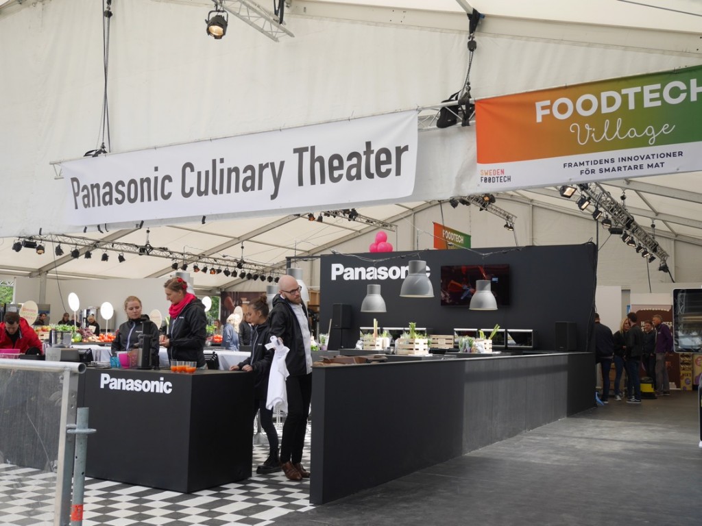 Nyheten FoodTech Village vägg i vägg med Panasonic Culinary Theater.