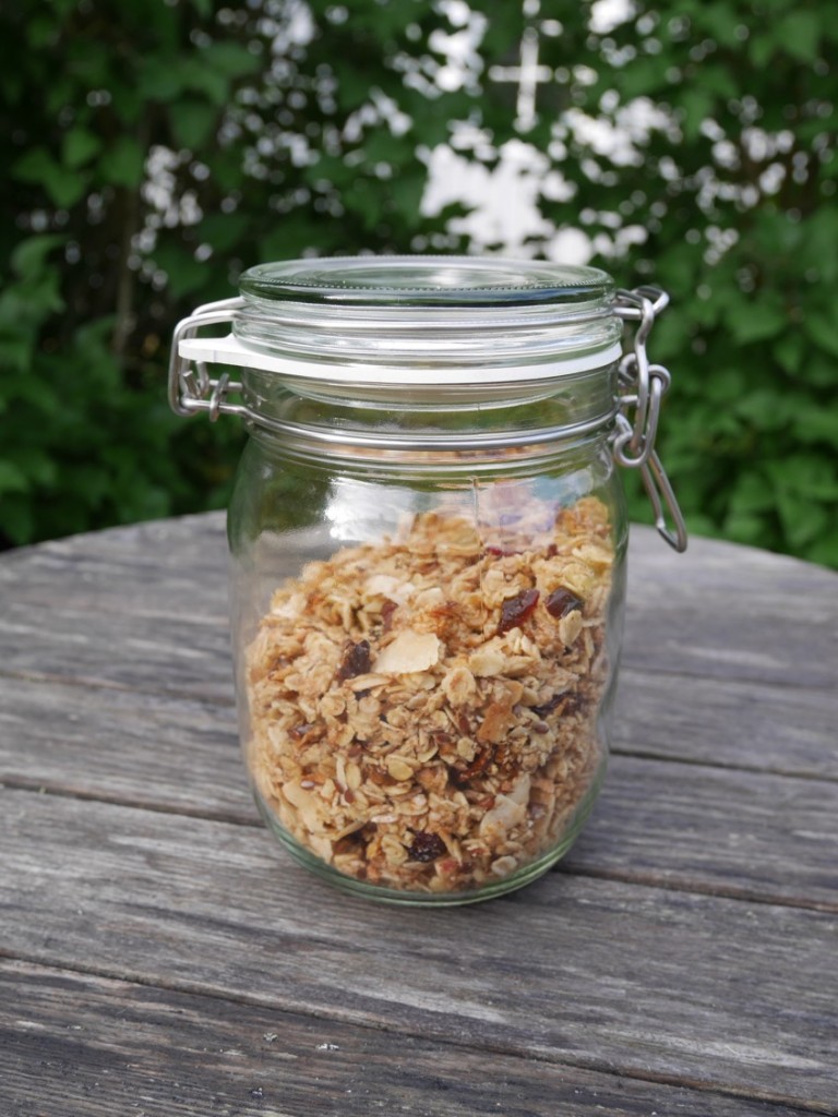 Färdig granola att njuta av!