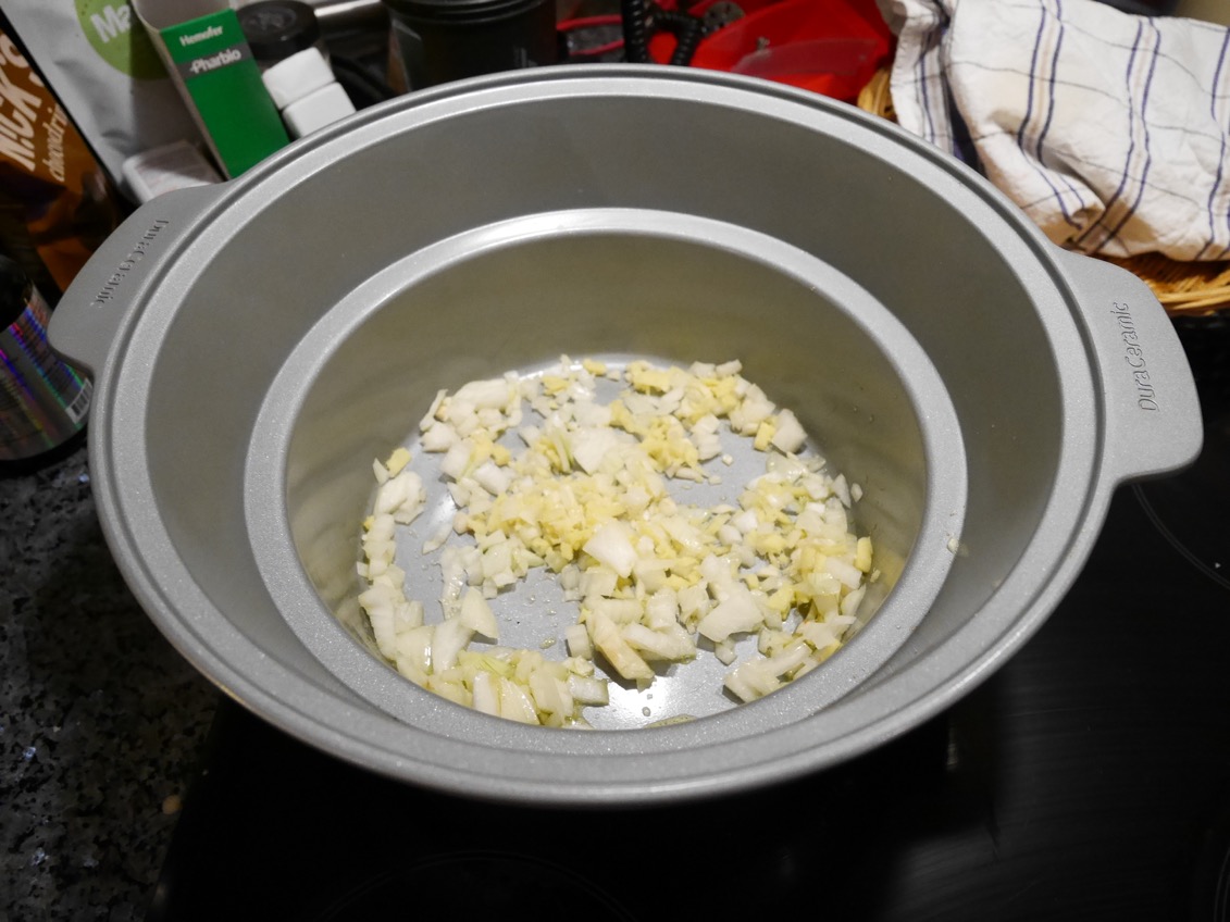 Här ska det lagas Kokos- och linscurry i Crock-Pot