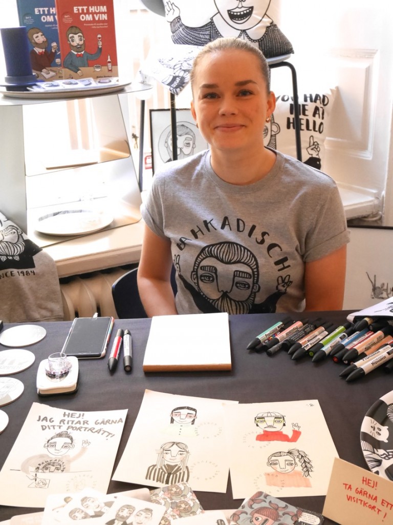 Karin Ohlsson illustratör och ägare till Bahkadisch.