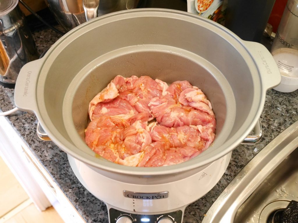 Lägg bara rakt ner i Crock Pot.