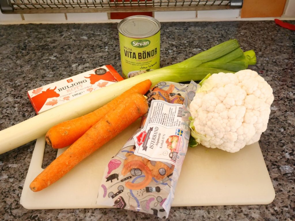 Ingredienser för att laga Ribollita i Crock Pot