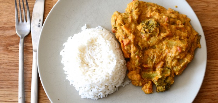 Vegansk Massaman Curry i Crock Pot
