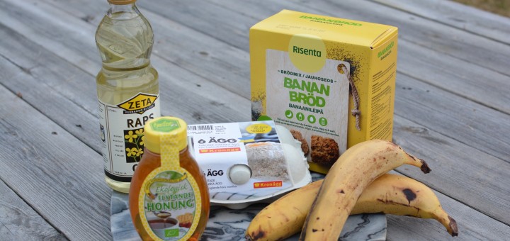 Allt som behövs för att baka ett bananbröd
