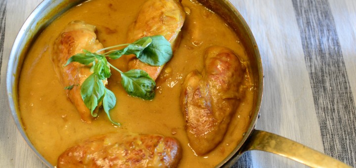 Kyckling äpple-curry i Crock-Pot