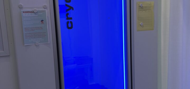 Så här ser själva cryokammaren ut.