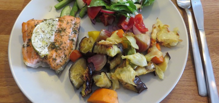 Fräsch god lax i sommarvärmen