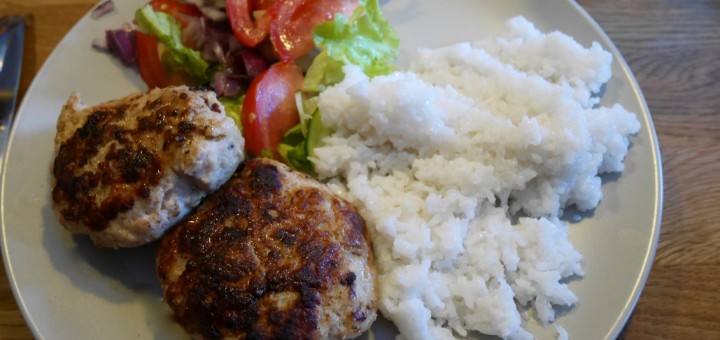 Kycklingbiffar med kokosris