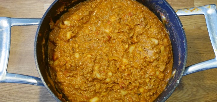 Färdig chili con carne.