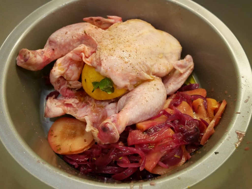 Crock-Pot kyckling med äpple och timjan