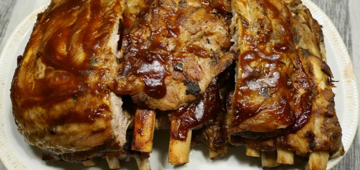 Färdiga revben som fått glaze och krisp i ugn!
