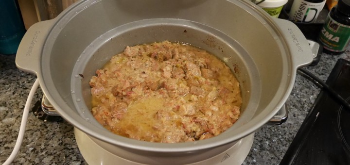 Fläskgryta med konjak i Crock-Pot