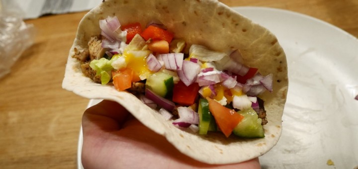 Kycklingtacos med en karibisk twist