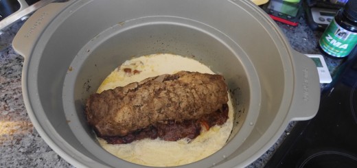Köttfärsrulle med bacon i Crock-Pot