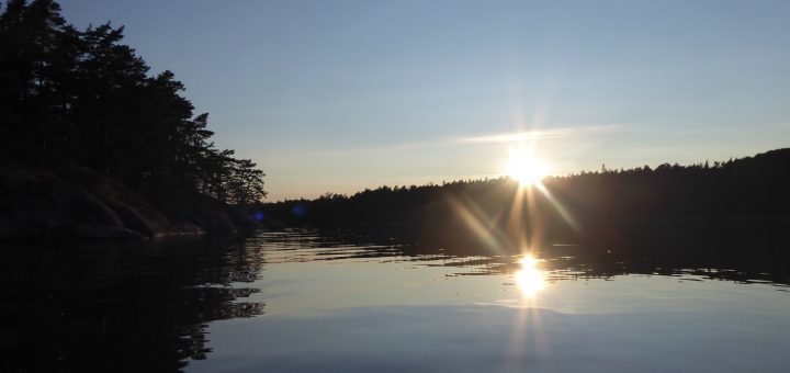 Vacker solnedgång att njuta av.