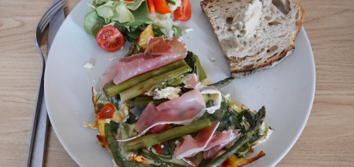 Omelett med skinka i Crock-Pot