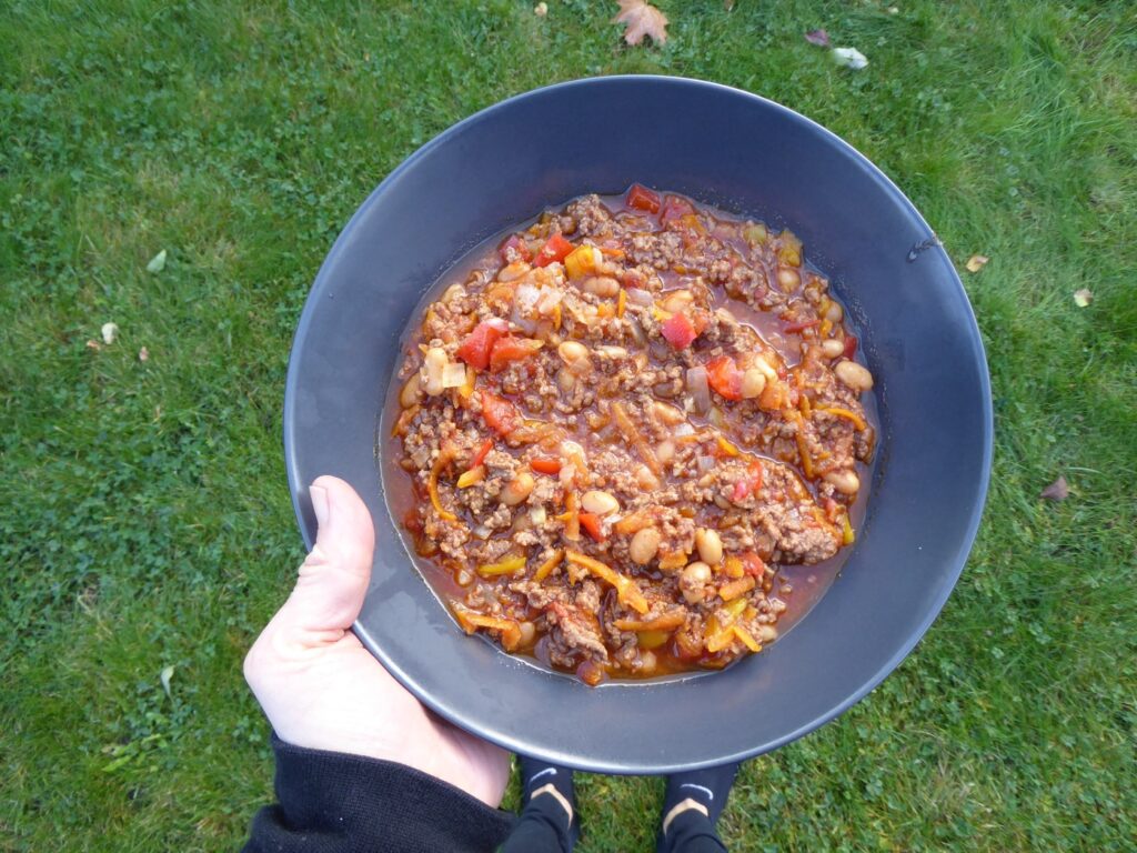 Dags att njuta av den godaste chili con carnen jag typ har lagat!