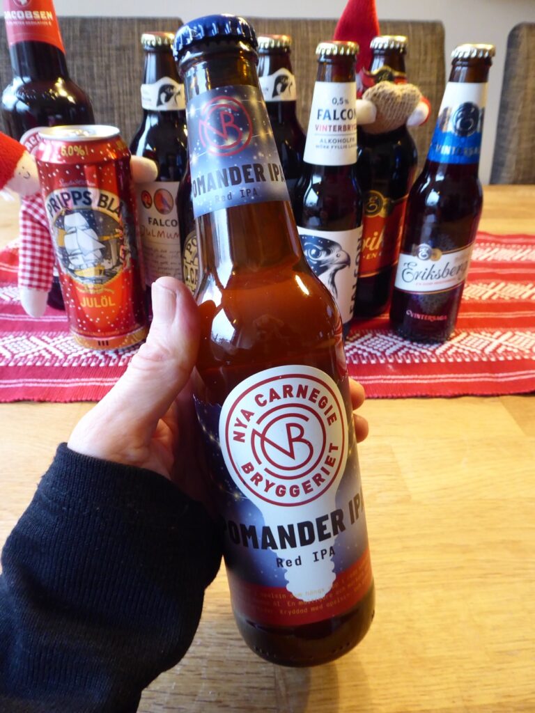 Årets nyhet, Red IPA bryggd med apelsin och pomerans från Nya Carnegiebryggeriet.