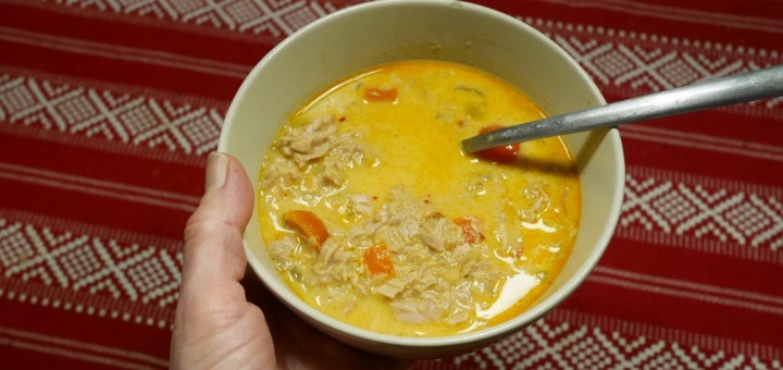 Thailändsk tonfiskgryta i Crock Pot.
