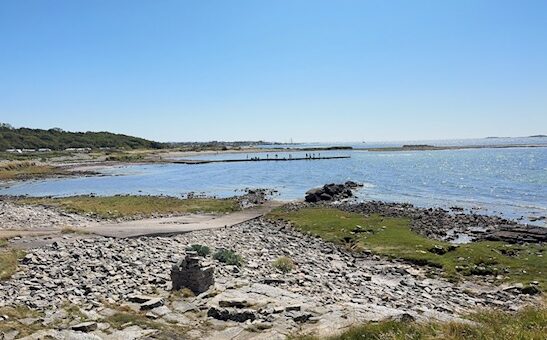 Campingen ligger precis vid havet.