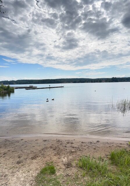 Trevlig badplats där Fabbe knäckte simkoden!