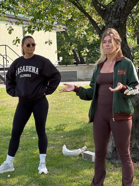 Sofie Kraft och Jessica Landin var våra coacher för dagen.