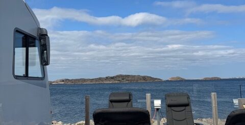 Otrolig havsutsikt mot Västerhavet.