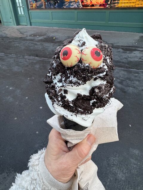 Spökvåffla med oreo.