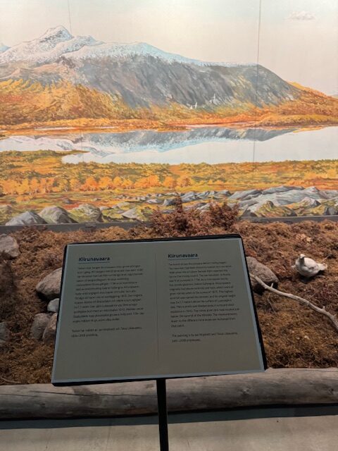 En tavla inne i museet.